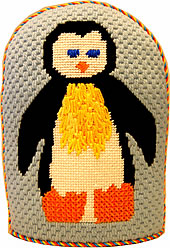 Penguin needlepoint class