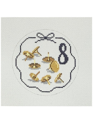 Day 8 of Christmas Brass Tacks Ornament