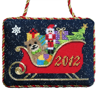 2012 Limited Edition Ornament Painted Canvas with Stitch Guide