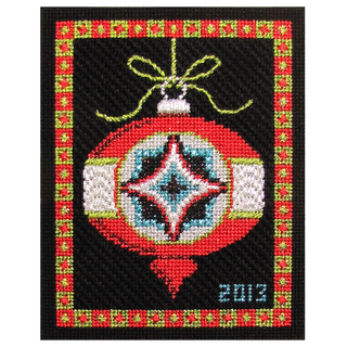 2013 Limited Edition Ornament Painted Canvas with Stitch Guide