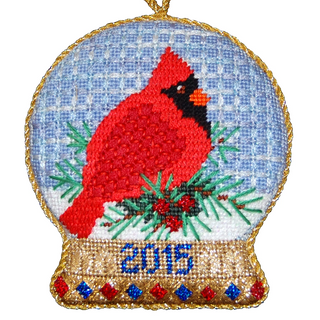 2015 Limited Edition Ornament Painted Canvas with Stitch Guide
