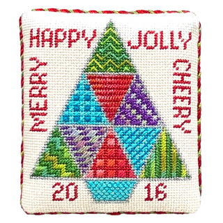 2016 Limited Edition Ornament Painted Canvas with Stitch Guide