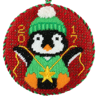 2017 Limited Edition Ornament Painted Canvas with Stitch Guide