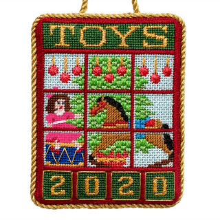 2020 Limited Edition Ornament Painted Canvas with Stitch Guide