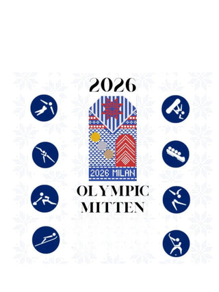 2026 Olympic Mitten Luggage Tag