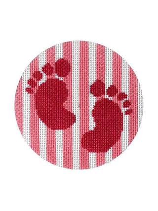 Baby Girl Feet Ornament