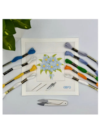 Blue Poppy Needlepoint Kits