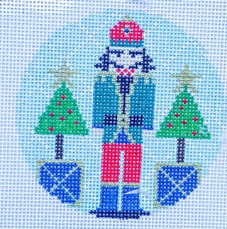 Round Nutcracker Ornament