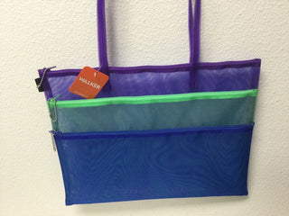 Walker Mesh Bag Triple Zip with Handle