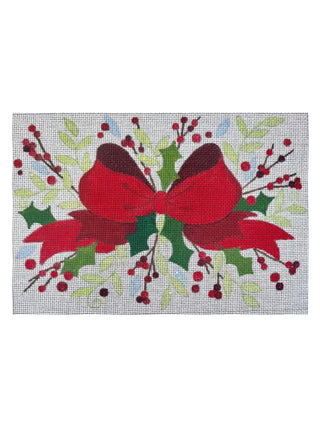 Bow with Holly Pillow
