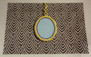 Brown Pendant Clutch