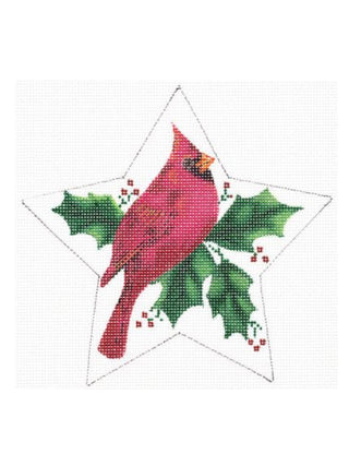 Cardinal Star Ornament
