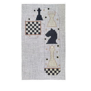 Chess Candy Cane Ornament