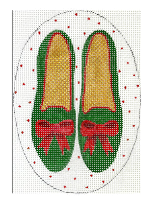 Green Velvet Shoes Ornament
