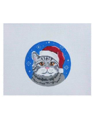 Grey Tabby Cat Ornament
