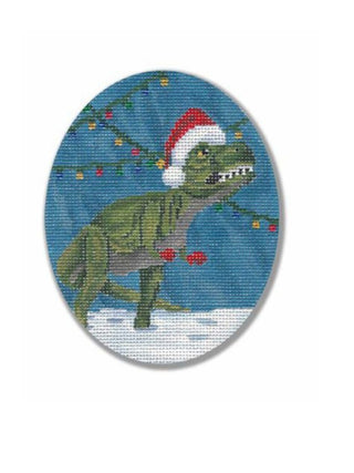 Holiday Dino Ornament