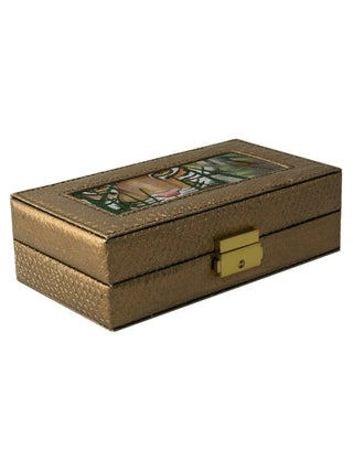Lee’s Leather Goods Rectangle Jewelry Box