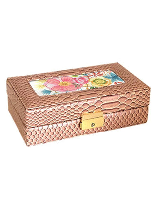 Lee’s Leather Goods Rectangle Jewelry Box