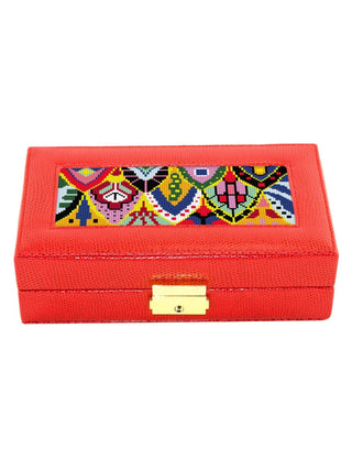 Lee’s Leather Goods Rectangle Jewelry Box