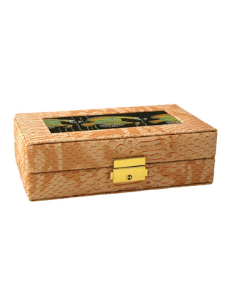 Lee’s Leather Goods Rectangle Jewelry Box