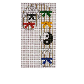Karate Candy Cane Ornament