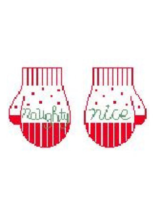 Naughty Nice Mittens Ornament