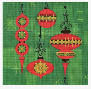 Ornaments on Green