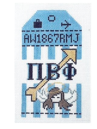 Pi Beta Phi Luggage Tag