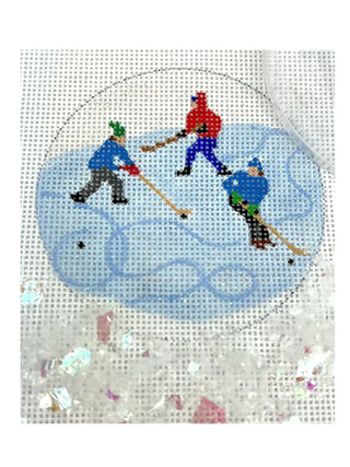 Pond Hockey Dome Ornament