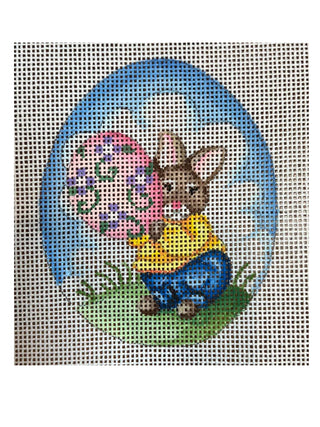 Rabbit Holding Egg