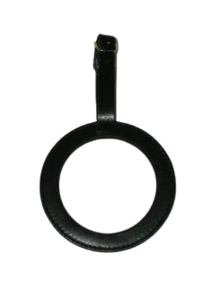 Lee’s Leather Goods Round Luggage Tag