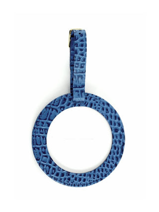 Lee’s Leather Goods Round Luggage Tag
