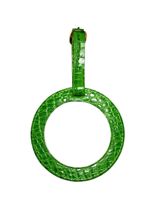 Lee’s Leather Goods Round Luggage Tag