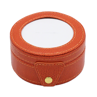 Lee’s Leather Goods Round Gift Box