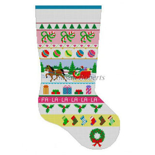 Sleigh Ride Stripe Stocking