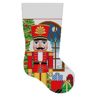 Nutcracker in Window Stocking