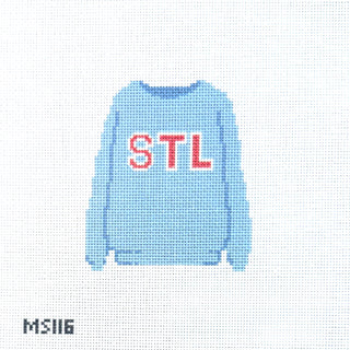 Sweatshirt STL Blue Ornament