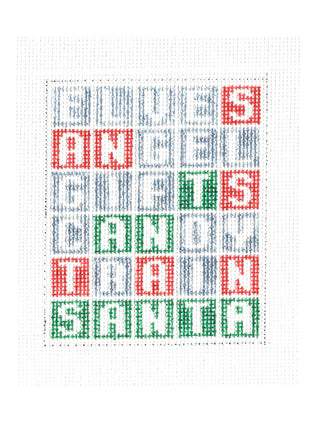 Wordle Santa Ornament