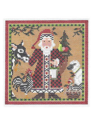 Santa & Farm Friends Ornament and Stitch Guide
