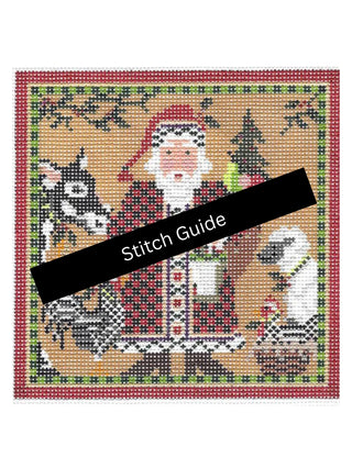Santa & Farm Friends Ornament and Stitch Guide