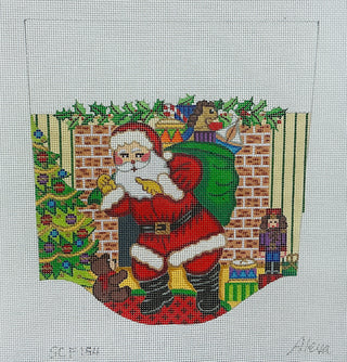 Santa and Bag Cuff Stocking Cuff