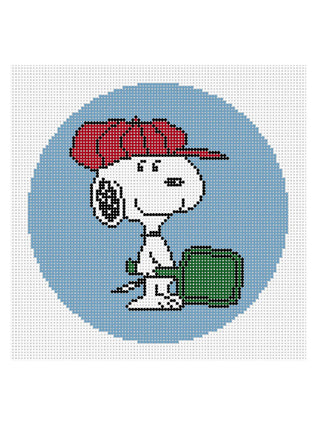Snoopy with Pickleball Paddle Ornament