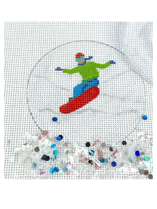Snowboarder Dome Ornament