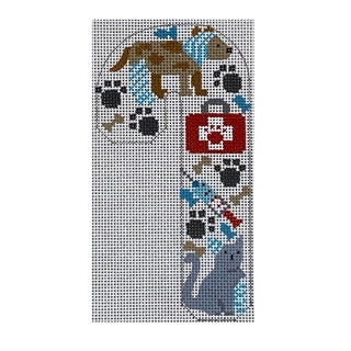 Veterinarian Candy Cane Ornament