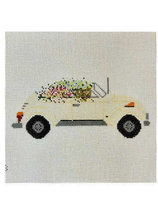 Volkswagen with Flowers Ornament