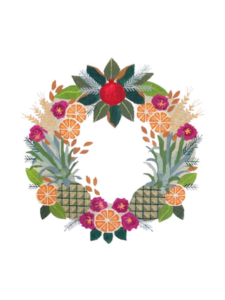 Williamsburg Wreath with Stitch Guide