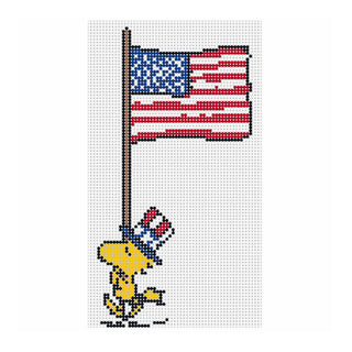 Woodstock with Flag