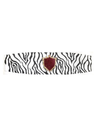 Zebra Stripe Crest Cummerbund